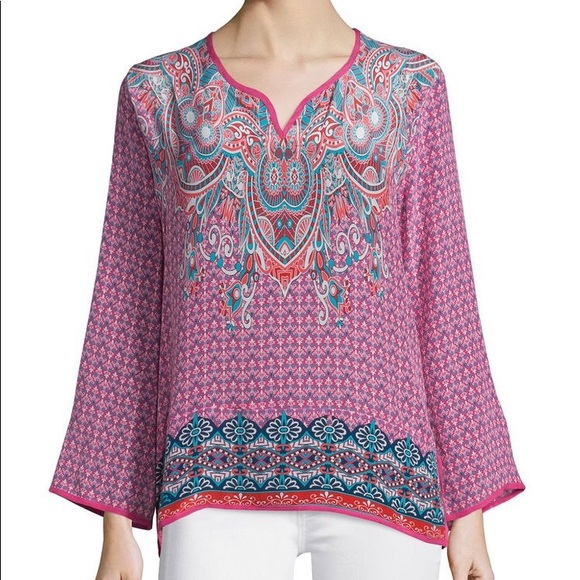 tolani silk tunic